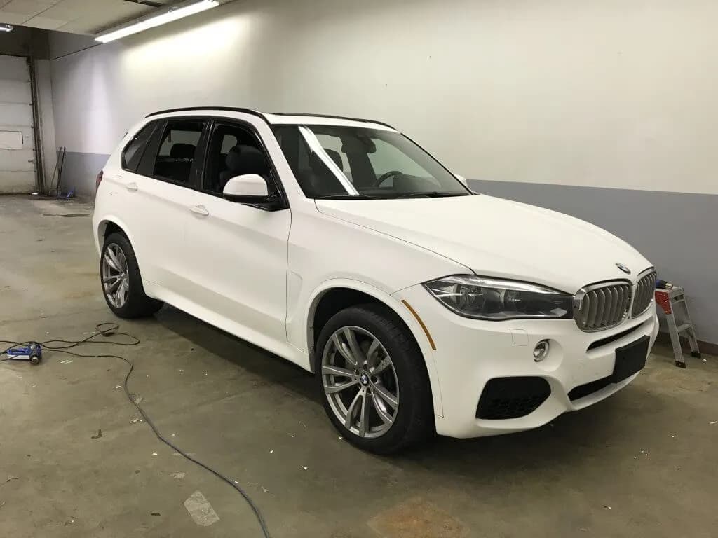 Matte White BMW X5