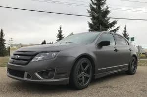 Satin Dark Gray Ford Fusion