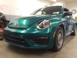 Green VW Beetle Wrap
