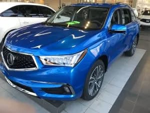 Gloss Blue Fire Acura MDX