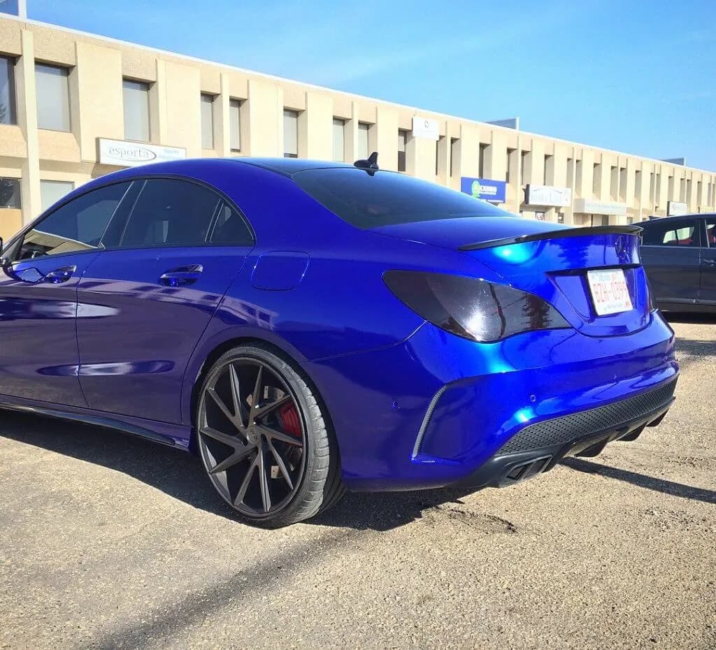 Blue Mercedes Full Wrap